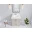 Boston 30 po X P 22 po Meuble-lavabo simple en D à grain fin-109380079
