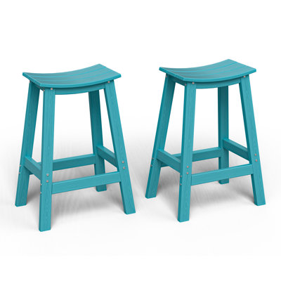 Wood-Look HDPE Bar Stool