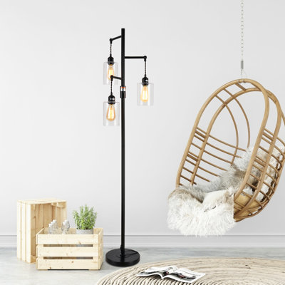 Dimmable 64" Farmhouse Tree Floor Lamp