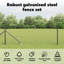 Welded Wire Fence With 7 Spike Posts Grey Steel-1864783726