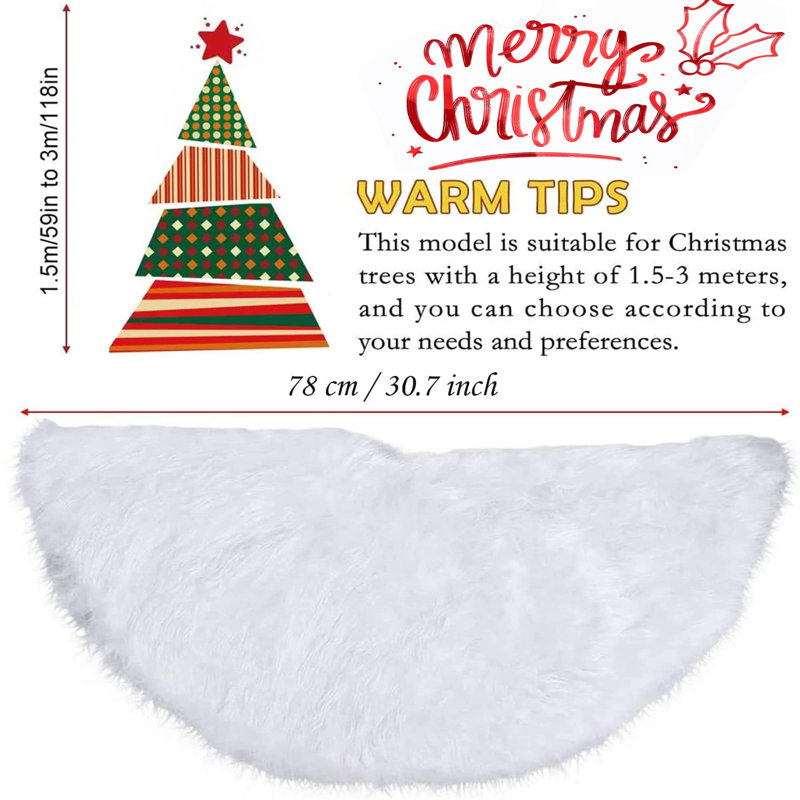 Faux Fur Tree Skirt