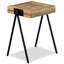 Table d'appoint en teck massif récupéré