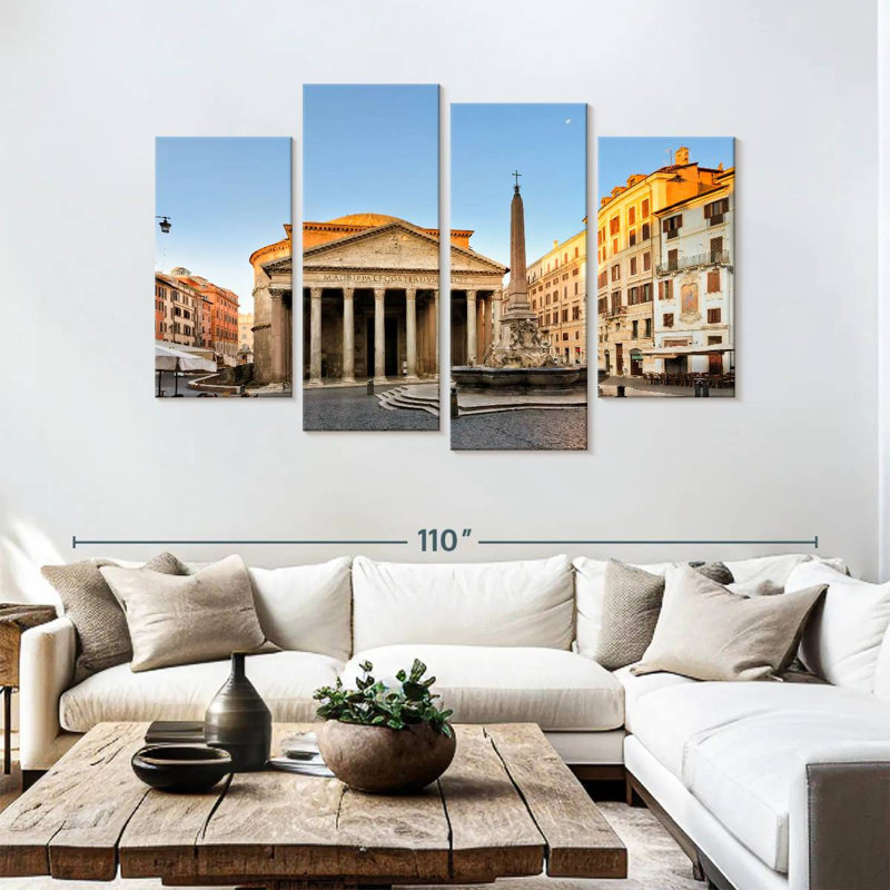 Lilie le Panthéon de Rome, H 54 po x l 84 po