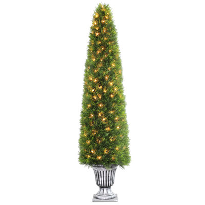 Pre-Lit Artificial Upright Juniper