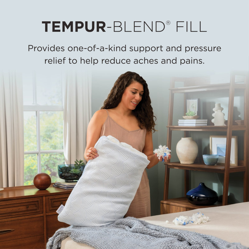 TEMPUR-Cloud Adjustable Cooling Pillow, King, 2 Pack