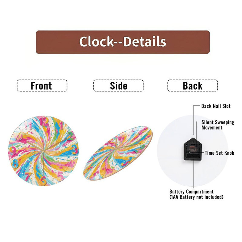 Horloge murale 12 po