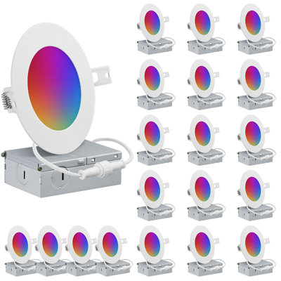 4" 6500 K Remodel or New Construction Recessed Lighting Kit