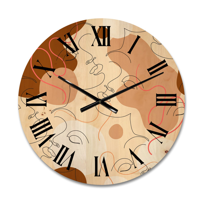 Horloge murale en bois, Moyenne