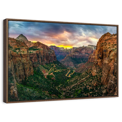 Zion National Park At Sunset
