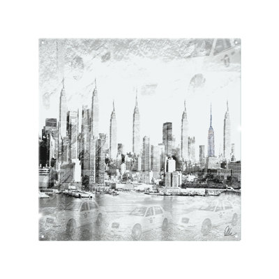 60cm W Glass Peel and Stick