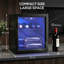 HOMCOM Single Zone 43cm Freestanding, Countertop 16 Bottle Wine Refrigerator with Reversible Door
