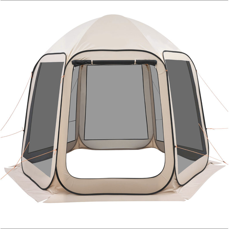 Screen House Tent, 10 X 9.2 Ft, 4-8 Person Pop Up Screen Tent, Portable Screened In Canopy With Carry Bag, Netting Sides, Ground Stakes, For Garden, Patio, Backyard, Outdoor Activities