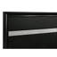 Grand lit à panneau noir avec rangement intégré, détails en cristal et support de matelas direct pour la chambre à coucher, fonction de rangement, tiroirs décoratifs, plateforme à lattes-680137498