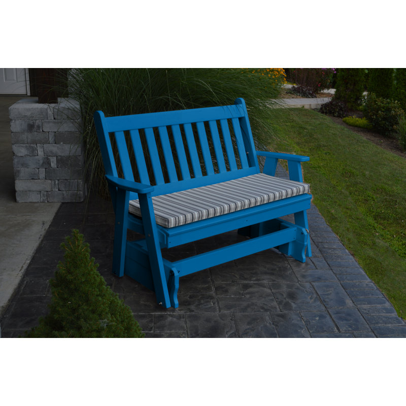 Banc Speth, H 41 po x l 62 po x P 27 po, Bleu