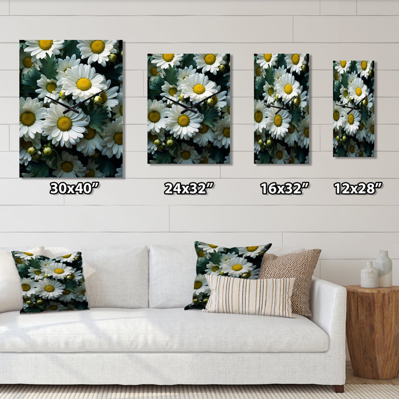 Horloge murale Caid - Daisies, Moyen