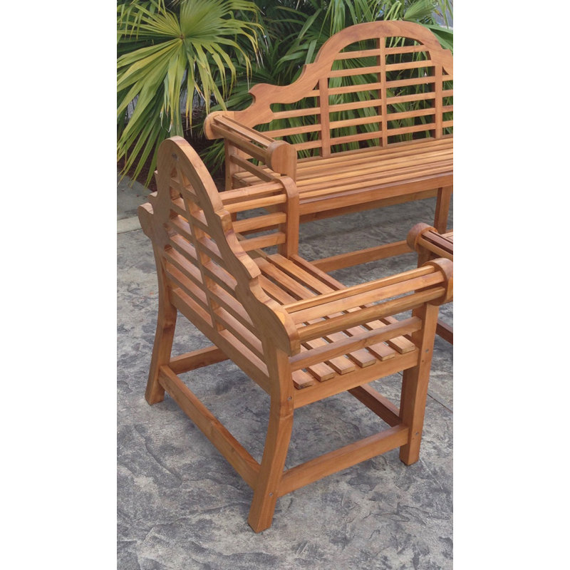 Passarelli Outdoor Teak Dining Armchair