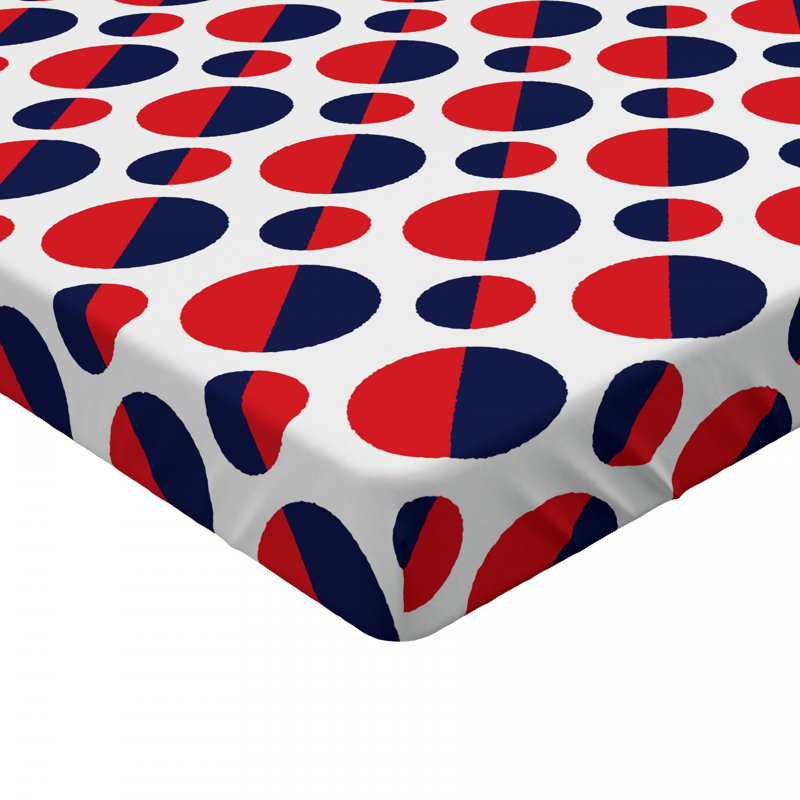 Microfiber Geometric Fitted Sheet, Full Fitted Sheet