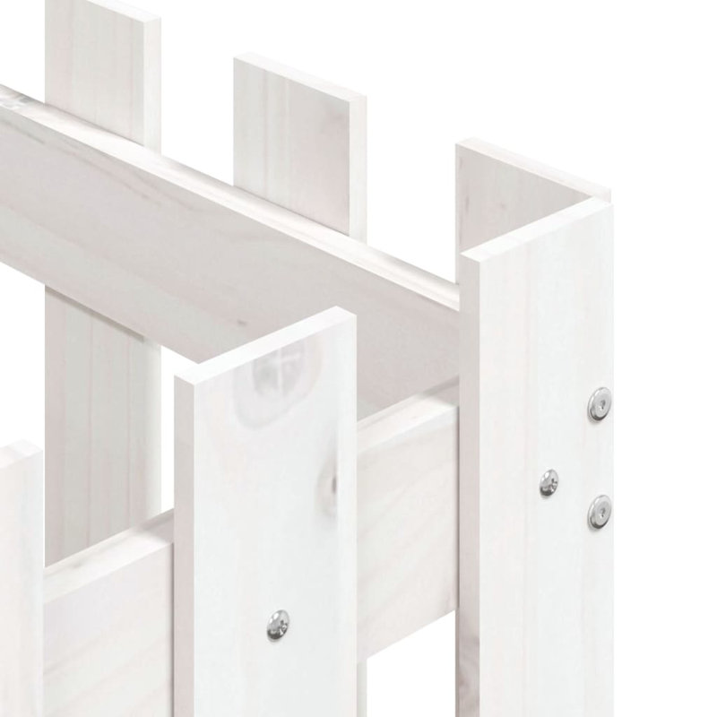 Nabeela Wood Planter Box, White, 60cm H x 60cm W x 60cm D