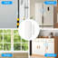 Capteur de porte et de fenêtre intelligent Wi-Fi, aucun capteur de contact sans fil requis avec alertes de l'application, compatible avec Alexa et Google Assistant (blanc, pile non incluse)-126332140