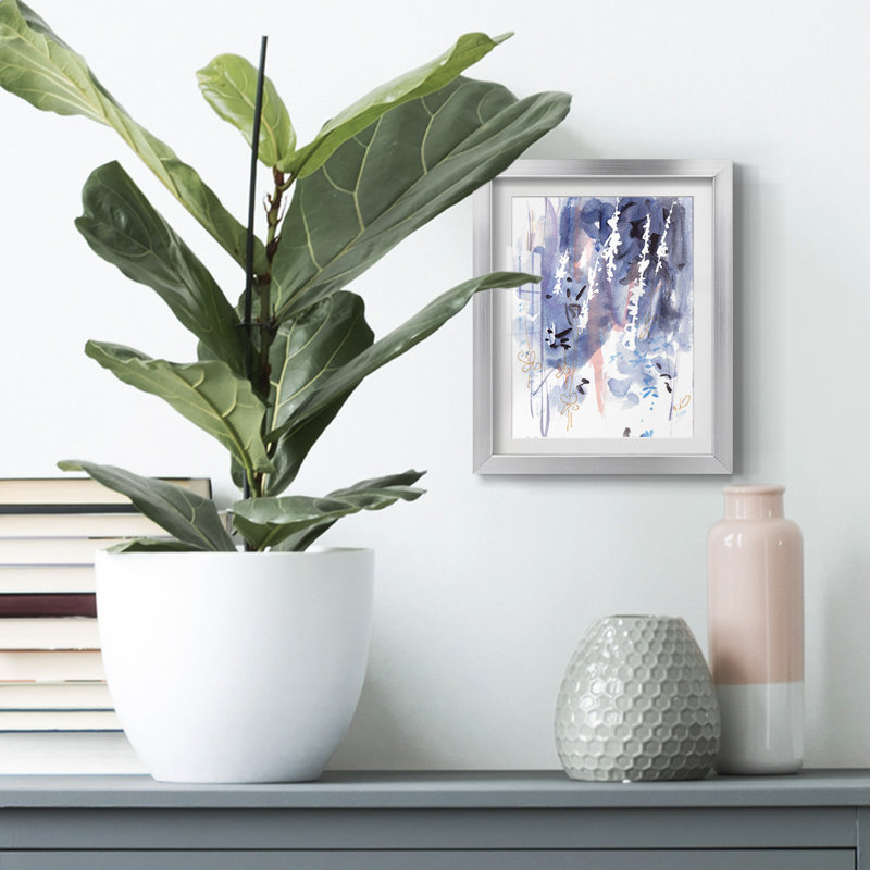 Late Night Breeze III -Framed Print, 25.5" H x 17.5" W, Silver