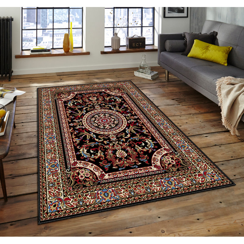 Luxurious Area Carpet (5.2 x 7.5 ft), 100% Polyester, 740 g/m² | Soft Velvet Fabric with Non-Slip Felt Dot Underside, Laminated Sponge for Comfort | Easy to Clean, Machine Washable at 86°F | Ideal for Living Room & Bedroom Decor