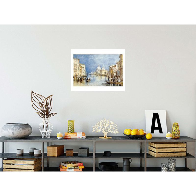 «The Grand Canal Venice» par Joseph Mallord William Turner - Estampe numérique, H 22 po x l 28 po