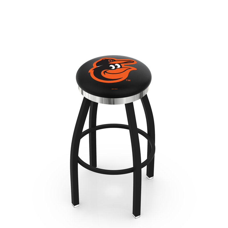 L8B2C Baltimore Orioles, Tabouret de bar (siège d’une hauteur de 30 po), Noir / argenté