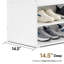 Banc de rangement pour chaussures 7 paires avec coussin, banc de rangement pour chaussures 37 po avec rangement caché-114217223