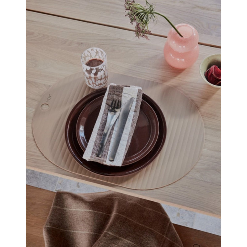 Yuka Handmade Terracotta Salad/Dessert Plate, Dark Terracotta