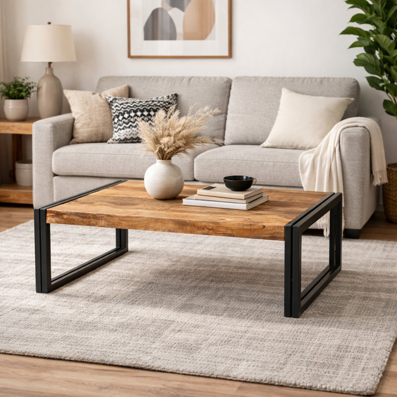 Table basse du chariot Knox, H 18 po x L 42 po x L 20 po
