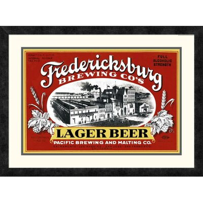 Fredericksburg Brewing Co.'s Lager Beer' Framed Vintage Advertisement -  Global Gallery, DPF-375111-22-119