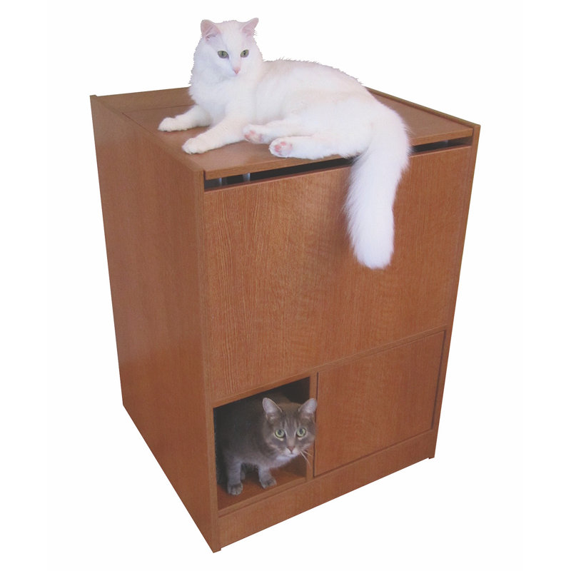 Armoire pour litière Heeya Out Of Sight, Acajou