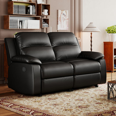 53.1" W Upholstered Manual Reclining Loveseat Sofa