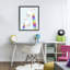Cadre flottant girafe arc-en-ciel, design par Carla Daly-1958595521-1958595522