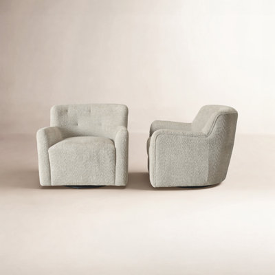 Fae Chenille Swivel Accent Chair