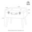 Tabouret de coiffeuse en bois massif Coleridge-838921158