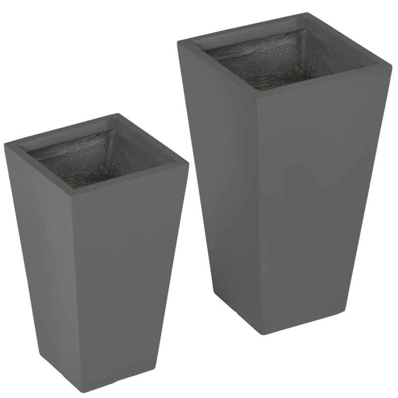 Audene Ceramic Pot Planter, Gray