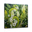 Fougère vert clair plante fantaisiste spirales I - fougères, décoration murale en acrylique-1182435880