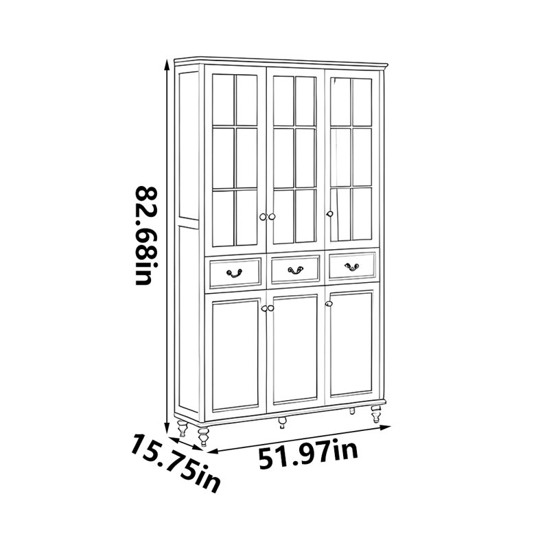 Classic black American style bookcase