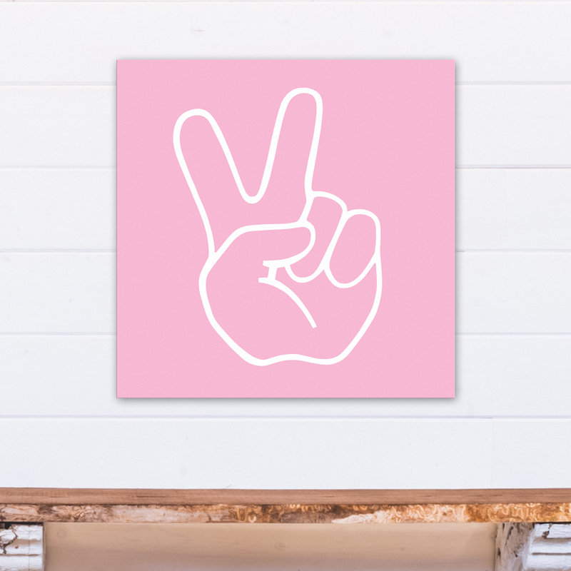 Toiles d’art Cammie, H 24 po x l 24 po x P 1,25 po, Rose
