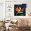Fleur exotique d'oiseau du paradis sur toile-250156344