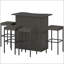 Ensemble de mobilier d'extérieur pour la cour arrière, ensemble de bar extérieur confortable, ensemble de bar en osier de rotin 5 pièces-1604990580