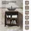 Meuble-lavabo sur pied simple 30 po avec comptoir en bois manufacturé avec lavabo et robinet-922010996-922010999