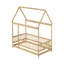 Structure de lit simple en bois avec structure de lit et garde-corps de sécurité