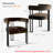 Hikeem 18" H Velvet Upholstered Kitchen Dining Armchair (Set of 2)-1191181425