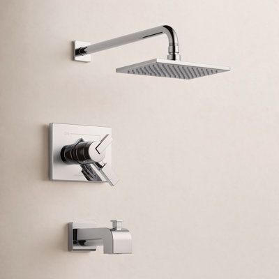 Vero Volume Control Tub and Shower Faucet with Monitor