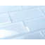 Carrelage style métro en verre biseauté Frosted Elegance 3 po x 12 po