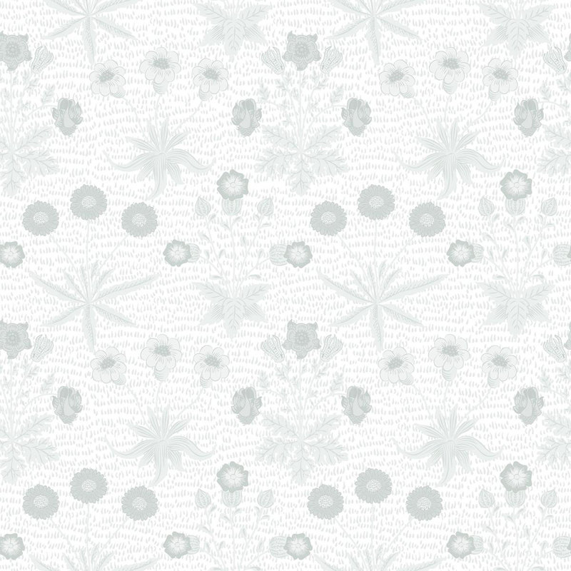 Rouleau de papier peint pelez et collez L 8,5 pi x l 24 po Feeko Flowers and Leaves