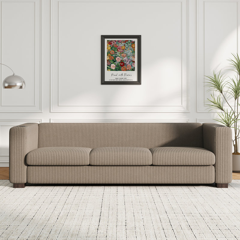 3 SEATER SOFA, Light Coffee