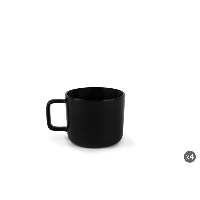Nordic Stoneware Teacup, Black